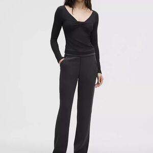 Lululemon Softstreme High-Rise Straight-Leg Pant Black